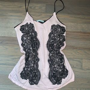 ❤️‍🔥 pink and Black Tank